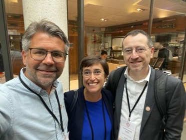 Claudio Mauro, Isabel Gonçalves and Pasquale Maffia in Cambridge